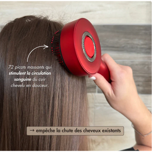Flowa™ – Brosse à cheveux massante avec diffuseur d’huile